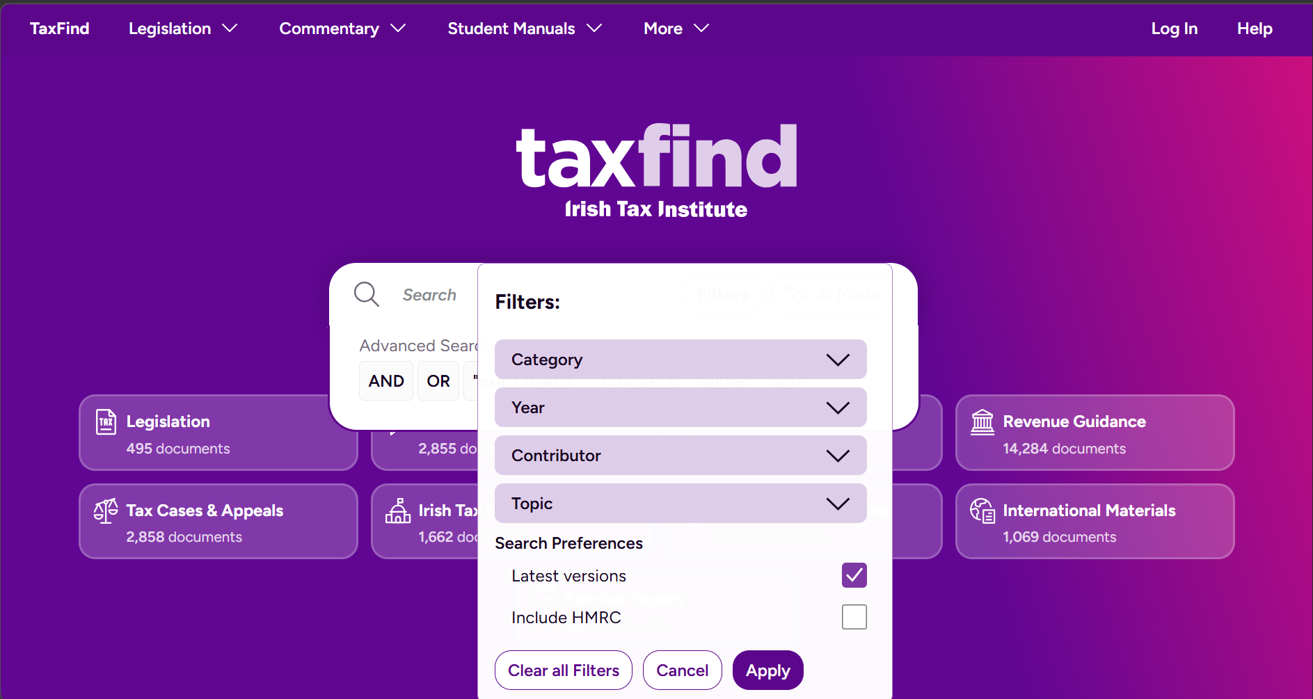 Advanced Search Field